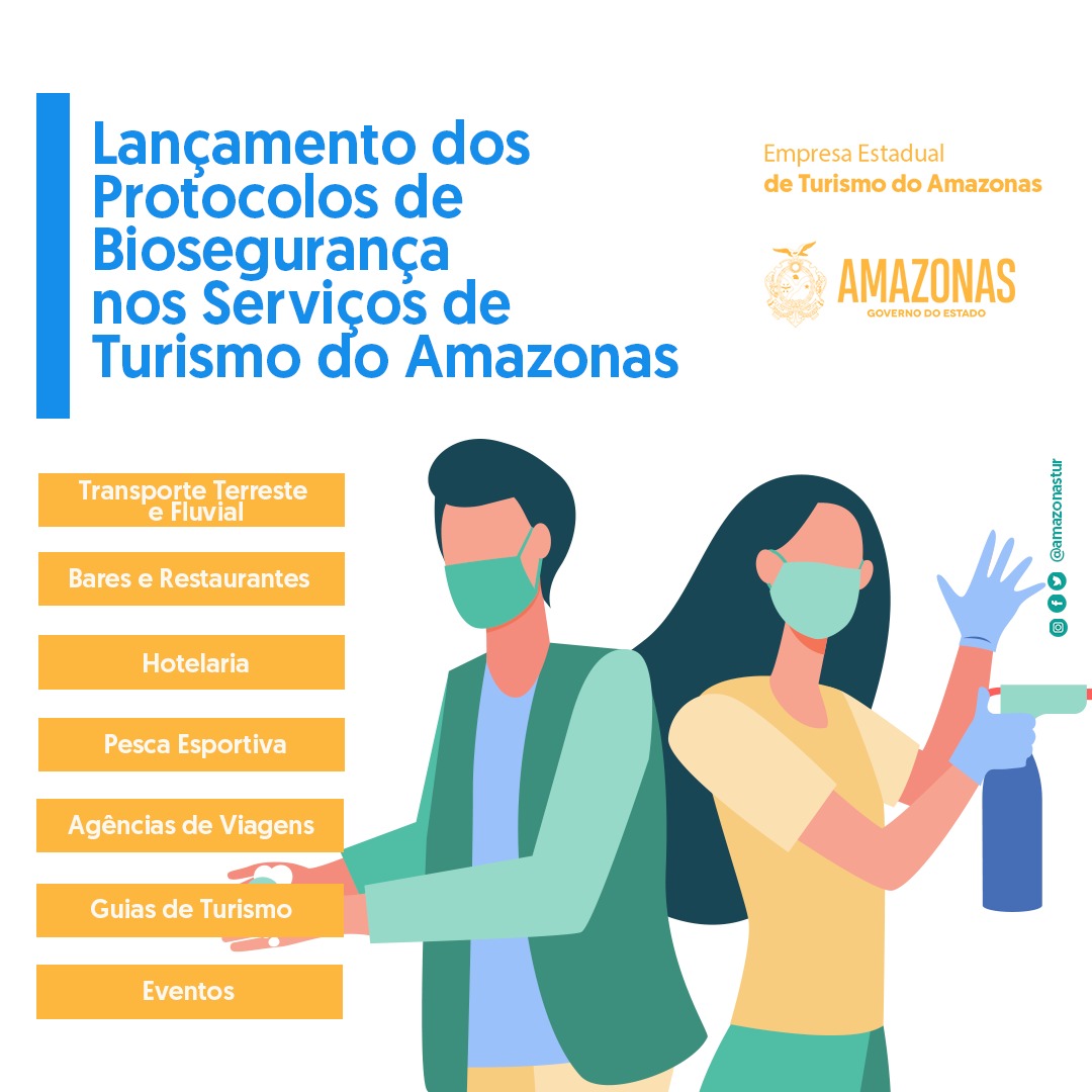 Amazonastur lança cartilha de biossegurança turística pós-pandemia