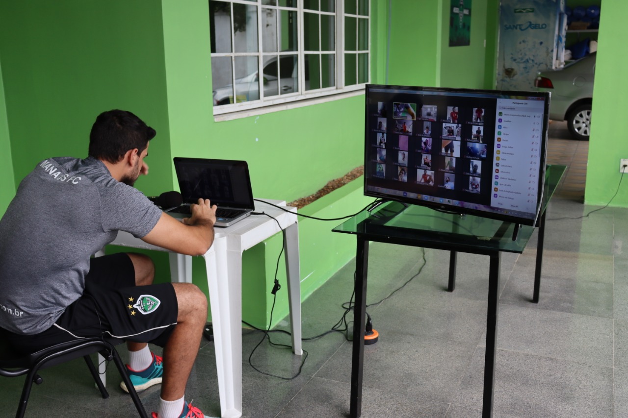 Aplicativo Zoom é aliado na preparação física dos atletas do Manaus FC
