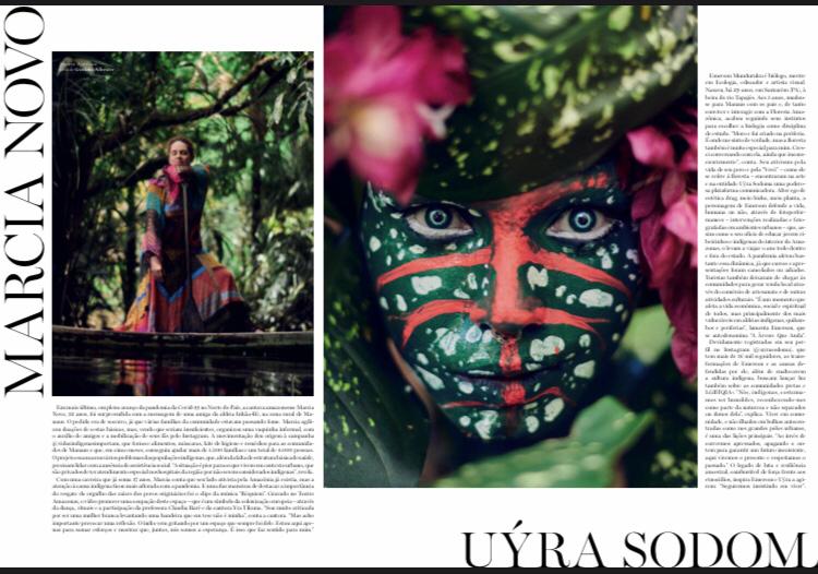 Márcia Novo é destaque na revista Vogue sobre os ‘Guardiões da Floresta’