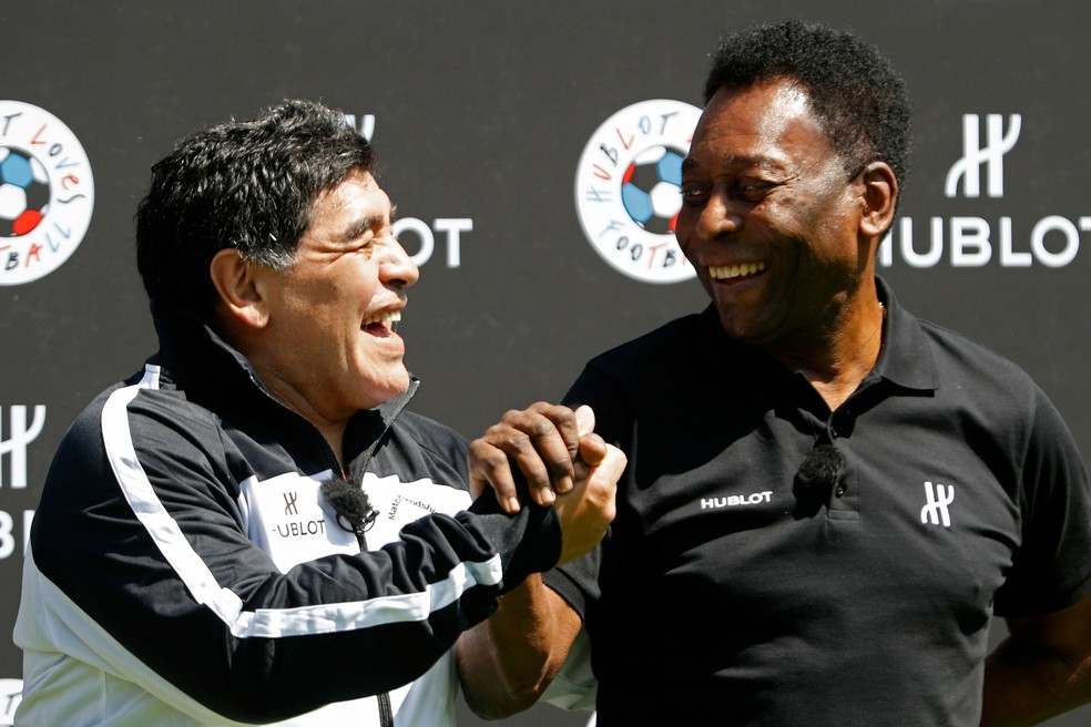 Pelé celebra aniversário de Maradona: ‘Vou sempre te aplaudir’