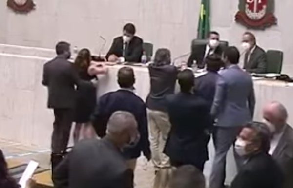 Vídeo mostra deputado apalpando seio de colega na Assembleia de SP