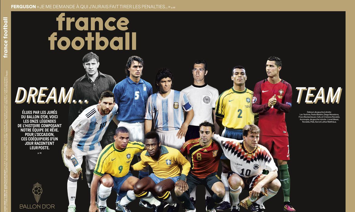Brasileiros dominam o prêmio Bola de Ouro da France Football