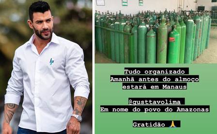 Artistas compram 300 cilindros de oxigênio para Manaus