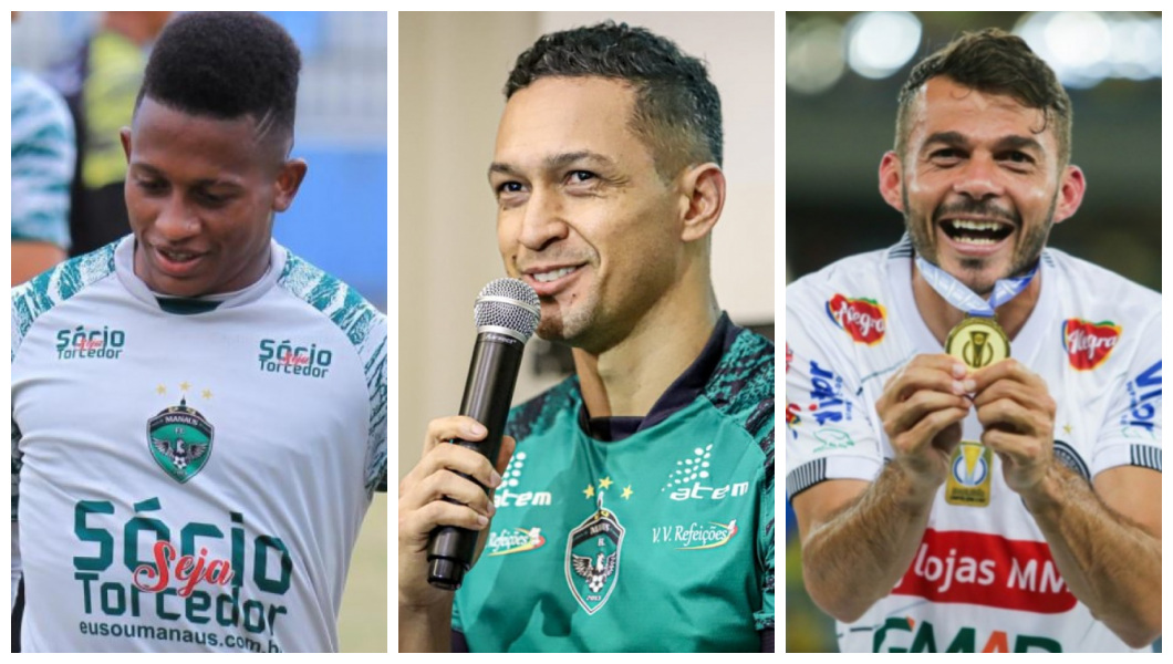 Manaus FC anuncia três novos reforços para temporada