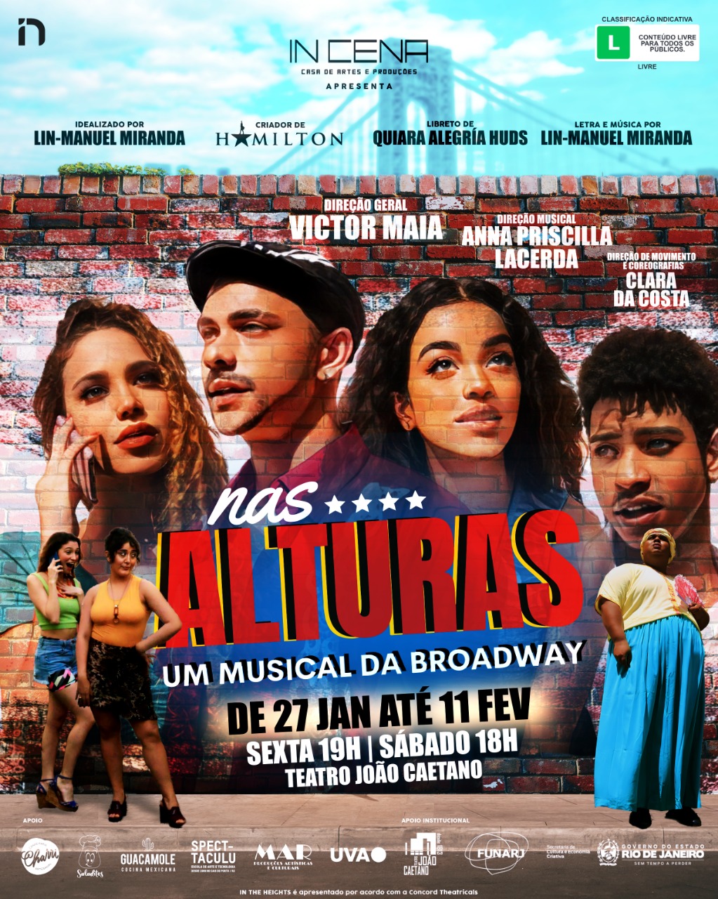 In Cena apresenta ‘Nas Alturas – um musical da Broadway’