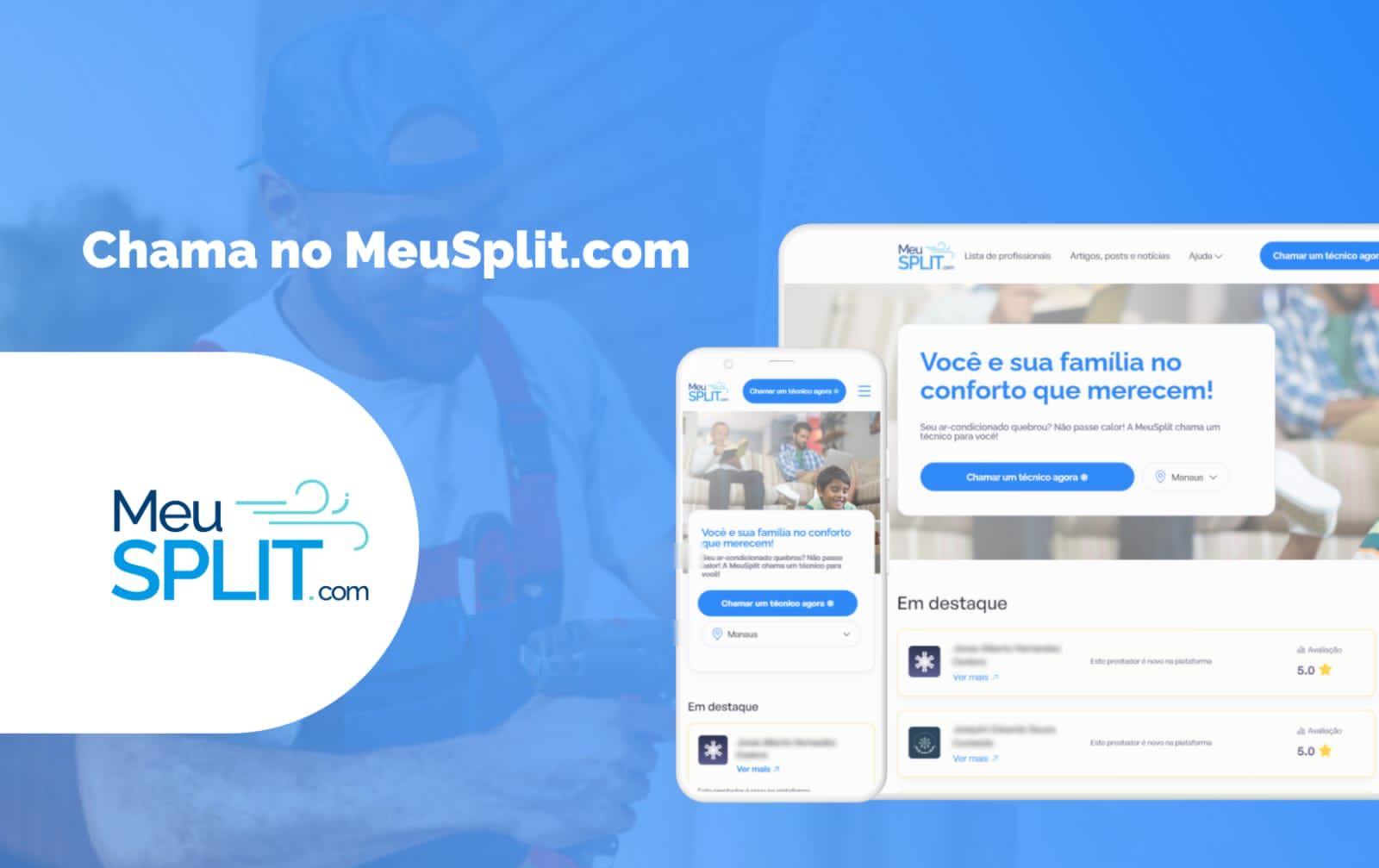 MeuSplit.com oferece serviços de limpeza e manutenção em ar-condicionado