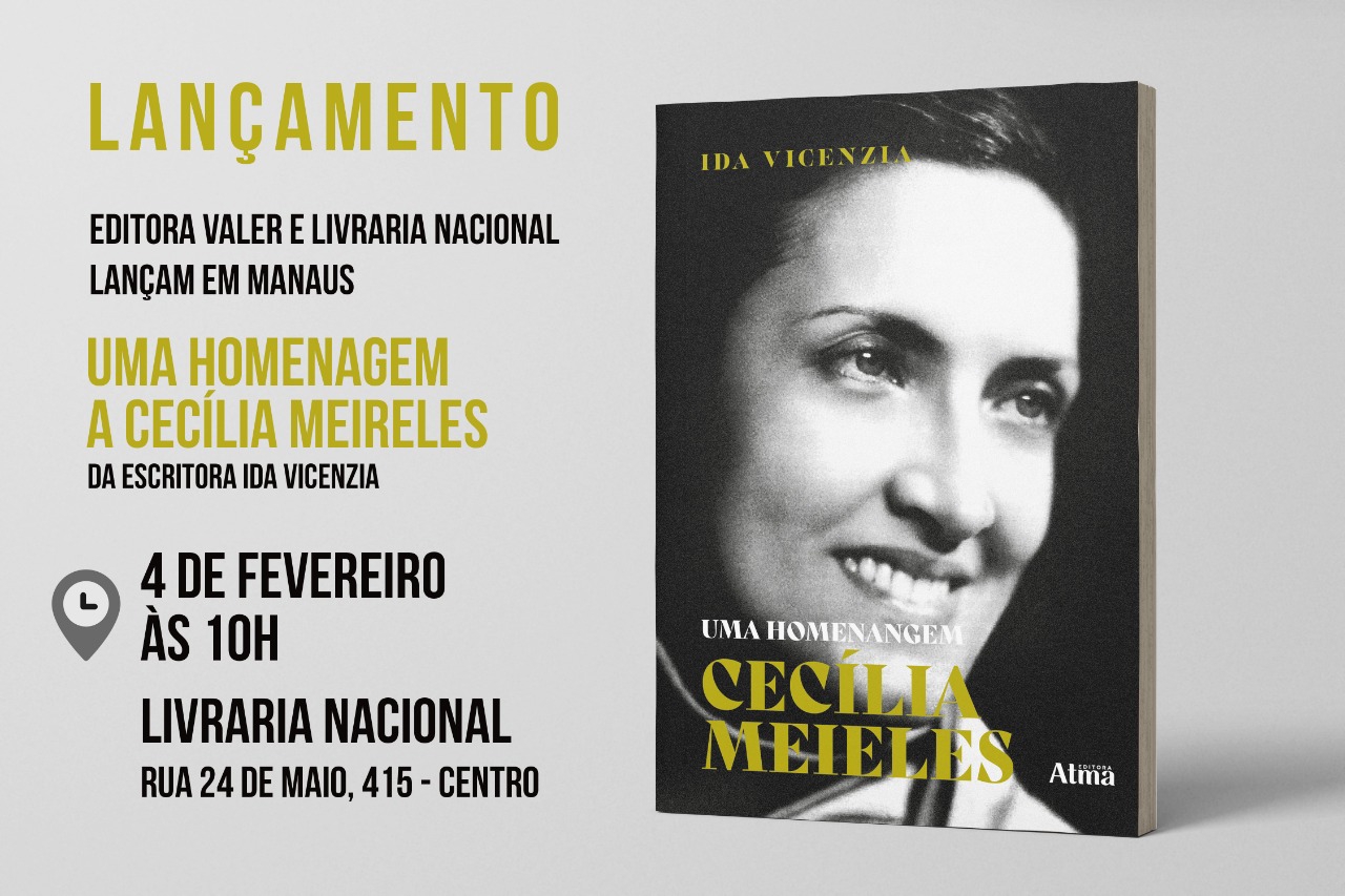 Livro que traz as faces de Cecília Meireles será lançado em Manaus