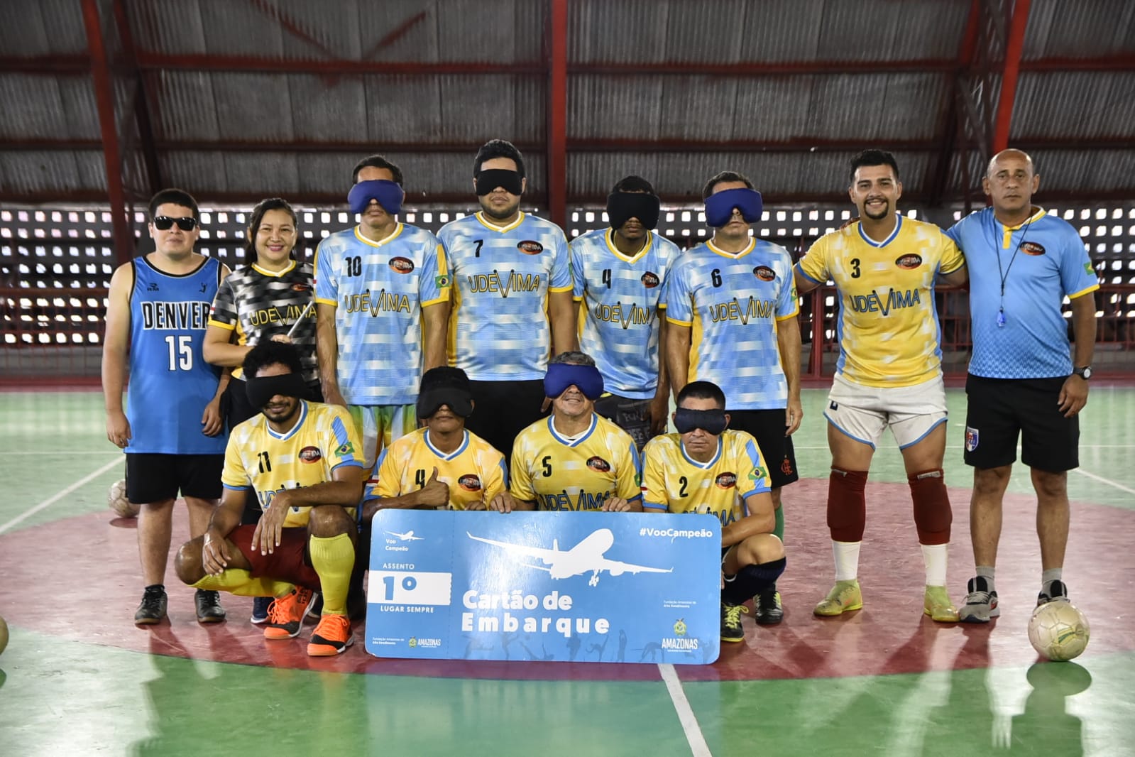 Equipe amazonense de futebol de cegos embarca para Campeonato Regional