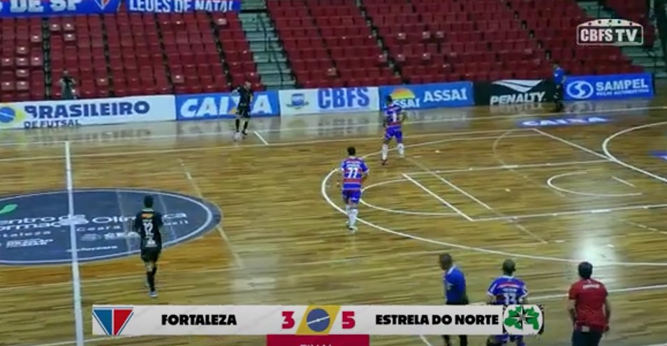 Brasileiro de Futsal: Estrela do Norte vence Fortaleza